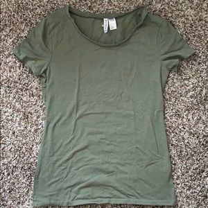 H&M basic Army Green T-shirt
